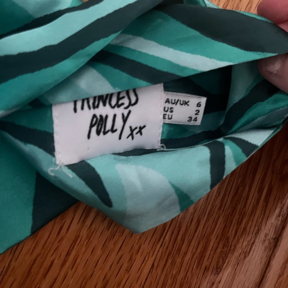 Princess Polly Teal Swirl Tank Top - Picture 3 of 3